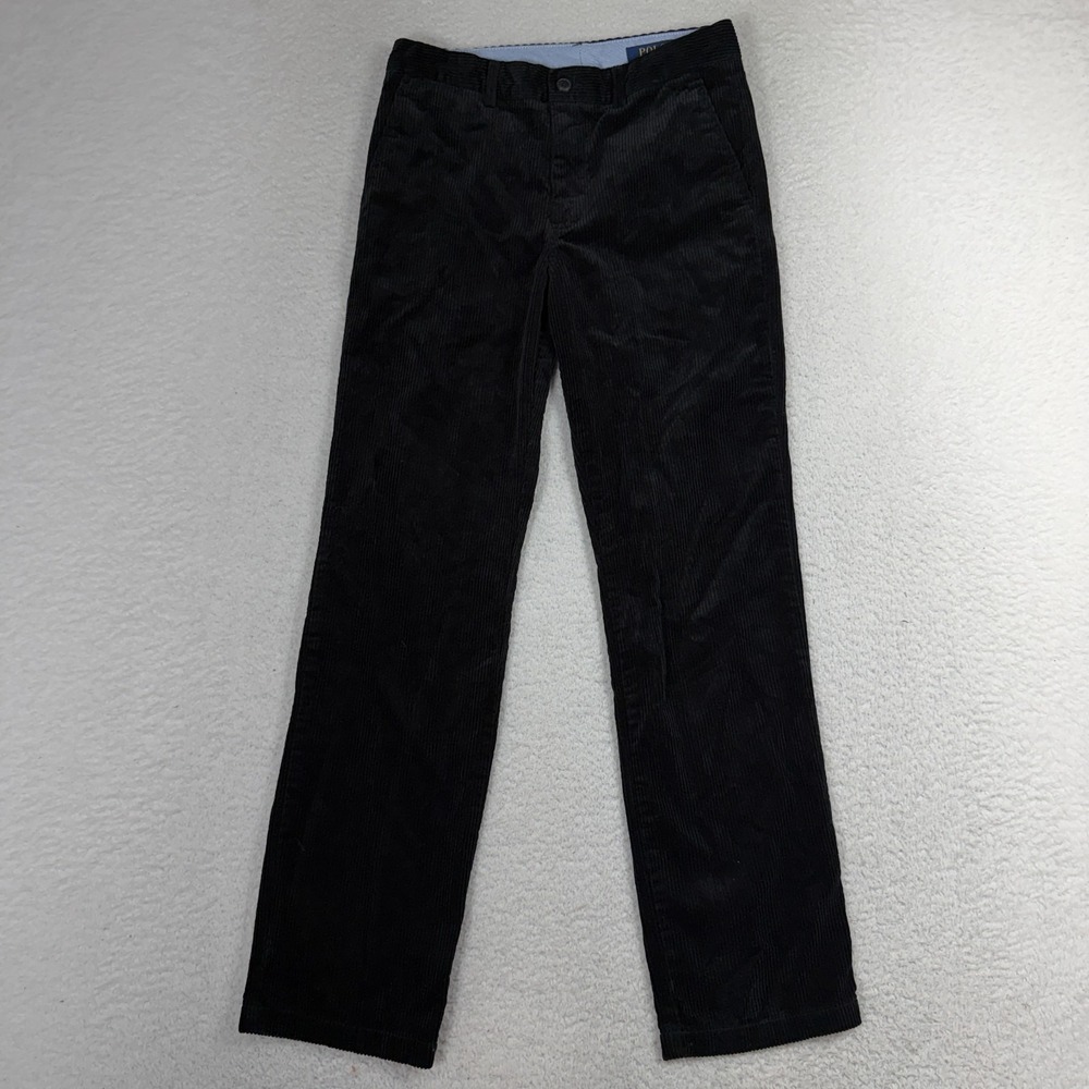 Polo Ralph Lauren Stretch Classic Corduroy Pants Womens 14 (27x27) Black Chino